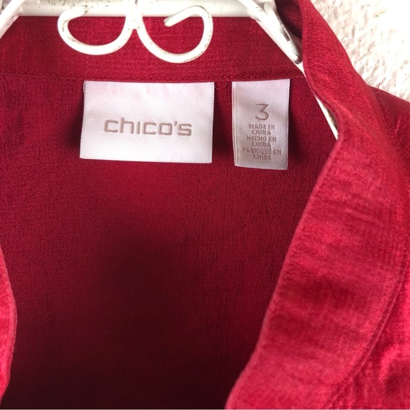 Chico’s Red Jacket - Picture 3 of 11